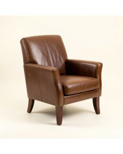 Lanigan Leather Arm Chair (synthetic illustration; no displayed measurements)