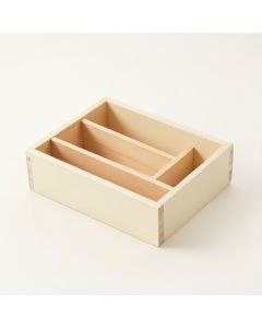 Linden Bridge Empty Pantry Drawer Organizer Insert - Cream (synthetic illustration; no displayed measurements)