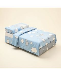Happy Clouds Infant 5 Piece Crib Bedding Set (synthetic illustration; no displayed measurements)
