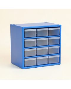 Ash Canyon Small-Parts Storage Drawer Cabinet - Blue (synthetic illustration; no displayed measurements)