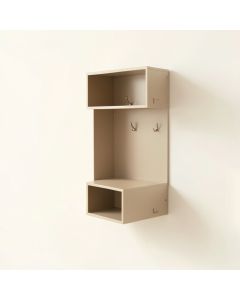 Hill Crossing Wall-Mounted Entryway Organizer Shelf - Beige (synthetic illustration; no displayed measurements)