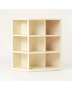 Reed Crest Freestanding Bookcase - Cream (synthetic illustration; no displayed measurements)