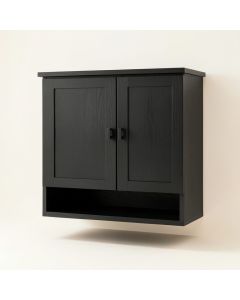 Spruce Brook Wall-Mounted Laundry Cabinet - Black (synthetic illustration; no displayed measurements)