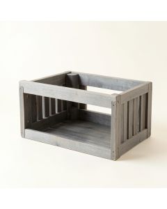 Laurel Bluff Empty Furniture-Style Pet Crate - Gray (synthetic illustration; no displayed measurements)