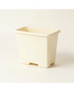 Summit Bluff Empty Raised Planter - Ivory (synthetic illustration; no displayed measurements)