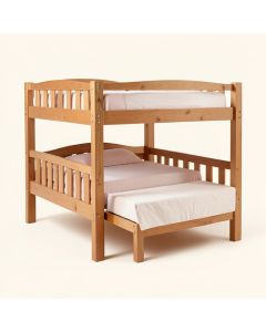 Stig Full Over Full Solid Wood Standard Bunk Bed With Trundle (synthetic illustration; no displayed measurements)