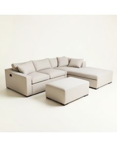 Mccurtain 149.5 '' Wide Right Hand Facing Modular Sectional With Ottoman (synthetic illustration; no displayed measurements)