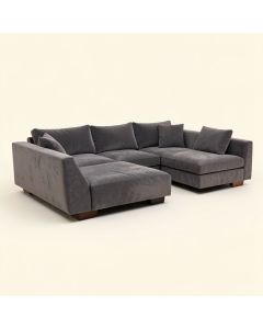 Thach 108 '' Wide Velvet Sofa & Chaise (synthetic illustration; no displayed measurements)