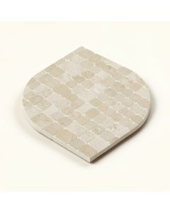 360° Penny Rounds 12 '' X 12 '' Porcelain Mosaic Tile In Beige (synthetic illustration; no displayed measurements)