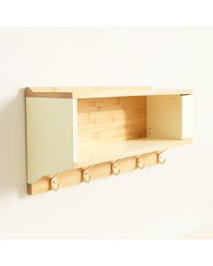 Brook Dell Wall-Mounted Entryway Organizer Shelf - Ivory (synthetic illustration; no displayed measurements)