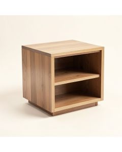 Britt Solid Wood End Table With Storage (synthetic illustration; no displayed measurements)