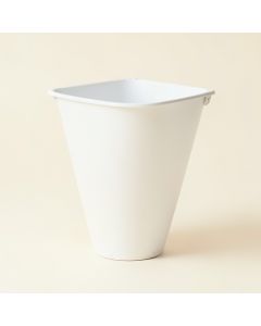 Stone Bridge Empty Railing Planter With Integral Brackets - White (synthetic illustration; no displayed measurements)
