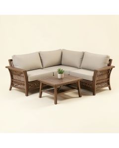 Sezen Patio 4 Piece Conversation Set With Cushions (synthetic illustration; no displayed measurements)
