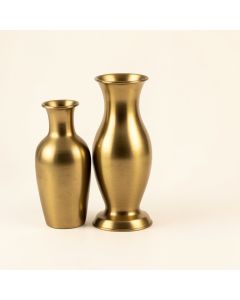 2 Piece Kates Gold 18 '' Metal Table Vase Set (synthetic illustration; no displayed measurements)