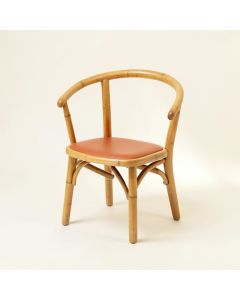 Wren Bend Small Chair - Terracotta (synthetic illustration; no displayed measurements)