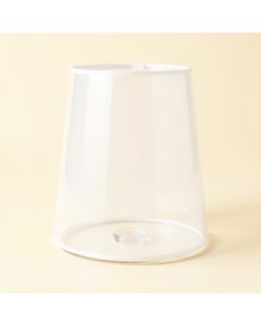 6 '' H Glass Drum Lamp Shade ( Screw On ) In White (synthetic illustration; no displayed measurements)