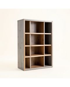Pine Falls Freestanding Bookcase - Gray (synthetic illustration; no displayed measurements)
