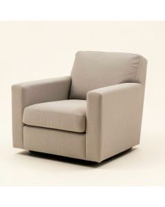 Island Fusion 36 '' Wide Swivel Down Cushion Armchair (synthetic illustration; no displayed measurements)