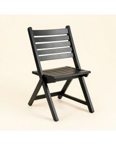 Briar Bluff Folding Outdoor Chair - Black (synthetic illustration; no displayed measurements)