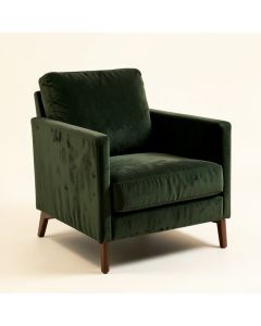 Moran 24.4 '' Wide Velvet Armchair (synthetic illustration; no displayed measurements)