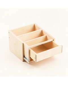 Birch Bluff Empty Coffee-Station Organizer - Ivory (synthetic illustration; no displayed measurements)