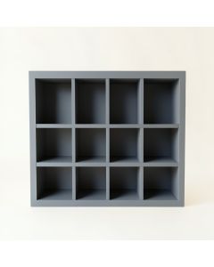 Cove Branch Empty Mug-Storage Cabinet Insert - Gray (synthetic illustration; no displayed measurements)