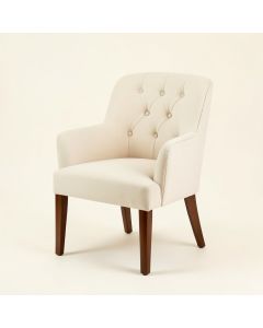 Loiselle Tufted Upholstered Parsons Chair In Ivory (synthetic illustration; no displayed measurements)