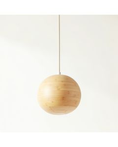 Cove Crest Pendant Light Suspended From One Plain Cable - Beige (synthetic illustration; no displayed measurements)