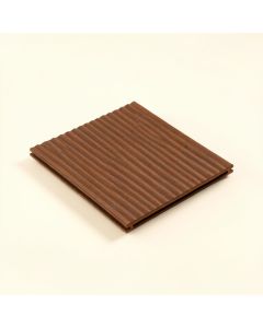 Ridged Metal 2 Ft. X 2 Ft. Drop-In Or Glue-Up Pvc Ceiling Tile In Metal Rust (synthetic illustration; no displayed measurements)