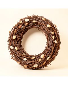 Preserved Natural Twig 18 '' Shell Wreath (synthetic illustration; no displayed measurements)