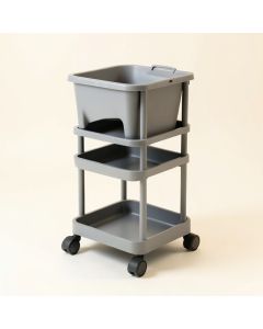 3 Tier Slim Rolling Multi Purpose Utility Laundry Cart (synthetic illustration; no displayed measurements)