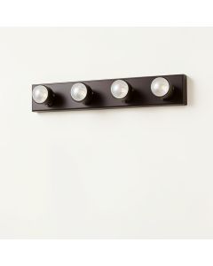 Govind 4-Light Dark Bronze Dimmable Vanity Light (synthetic illustration; no displayed measurements)