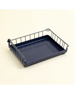 Sage Canyon Empty Under-Desk Cable Tray - Navy (synthetic illustration; no displayed measurements)