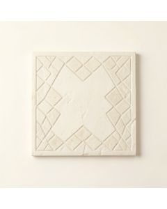 Dune Bluff Uninstalled Square Decorative Tile - Ivory (synthetic illustration; no displayed measurements)