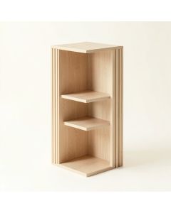 Lake Bend Narrow Cubby Tower - Beige (synthetic illustration; no displayed measurements)