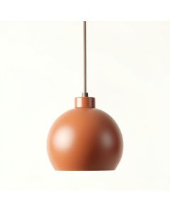 Meadow Brook Pendant Light Suspended From One Plain Cable - Terracotta (synthetic illustration; no displayed measurements)