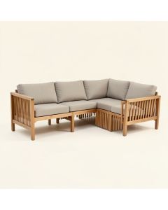 Farnam 5 Piece Teak Sofa Seating Group (synthetic illustration; no displayed measurements)