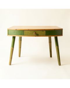 Aspen Arc Writing Desk (synthetic illustration; no displayed measurements)