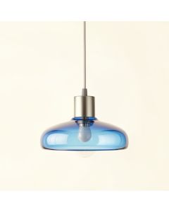 Brook Dell Pendant Light Suspended From One Plain Cable - Blue (synthetic illustration; no displayed measurements)