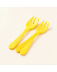 Baby Basic Plastic Disposable Forks (synthetic illustration; no displayed measurements)