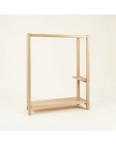 Laurel Bridge Empty Garment Rack - Beige (synthetic illustration; no displayed measurements)