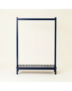 Hazel Bridge Empty Garment Rack - Navy (synthetic illustration; no displayed measurements)