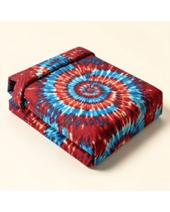 Tie Dye Spiritual Ikat With Hallucinatory Concentric Fractal Weird Creepy Reflection Duvet Cover Set (synthetic illustration; no displayed measurements)