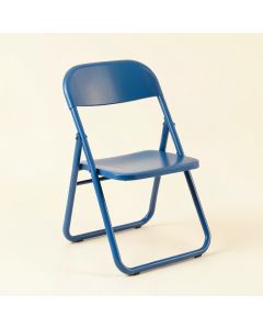 Meadow Brook Folding Outdoor Chair - Blue (synthetic illustration; no displayed measurements)