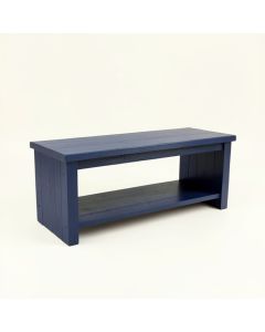 Alder Branch Narrow Outdoor Storage Bench - Navy (synthetic illustration; no displayed measurements)