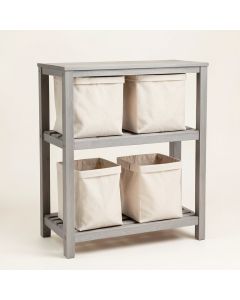 Lake Bluff Laundry Sorting Station With Plain Removable Bags - Gray (synthetic illustration; no displayed measurements)
