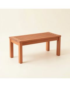 Reed Dell Indoor Bench - Terracotta (synthetic illustration; no displayed measurements)