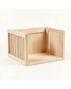 Summit Dell Empty Furniture-Style Pet Crate - Beige (synthetic illustration; no displayed measurements)