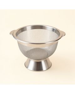 Cuisinox Footed Stainless Steel Mesh Strainer (synthetic illustration; no displayed measurements)