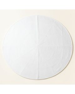 Heath Bluff Round Area Rug - White (synthetic illustration; no displayed measurements)